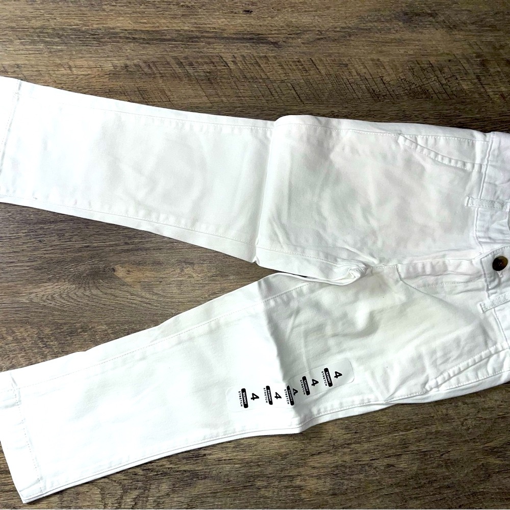 The Children's Place White Formal Straight Fit Bottoms